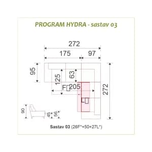 Garnitura Hydra sastav 03