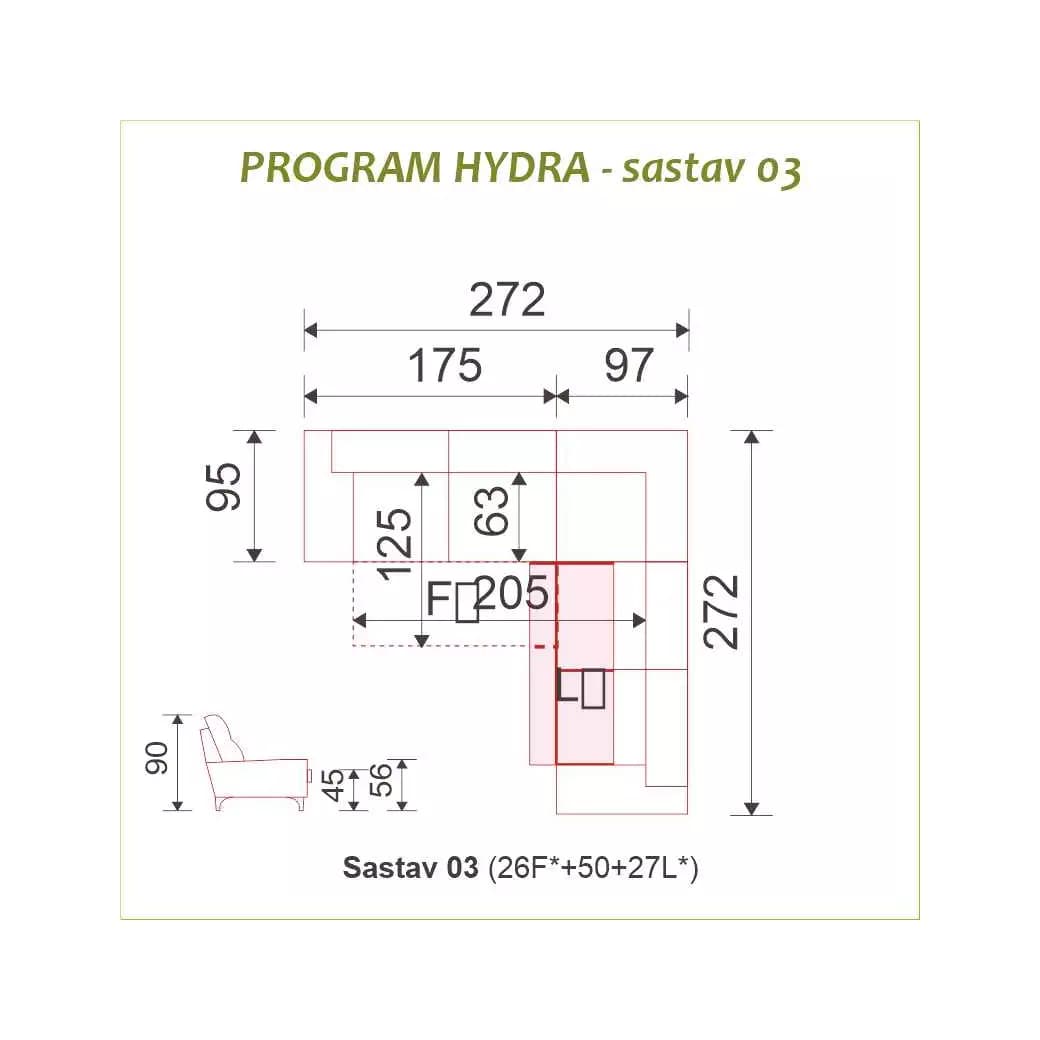 Garnitura Hydra sastav 03
