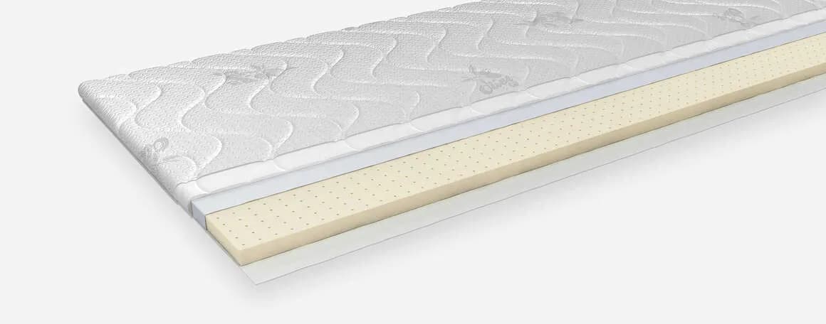 Hespo TipTop Latex New nadmadrac od lateksa visine 4 cm